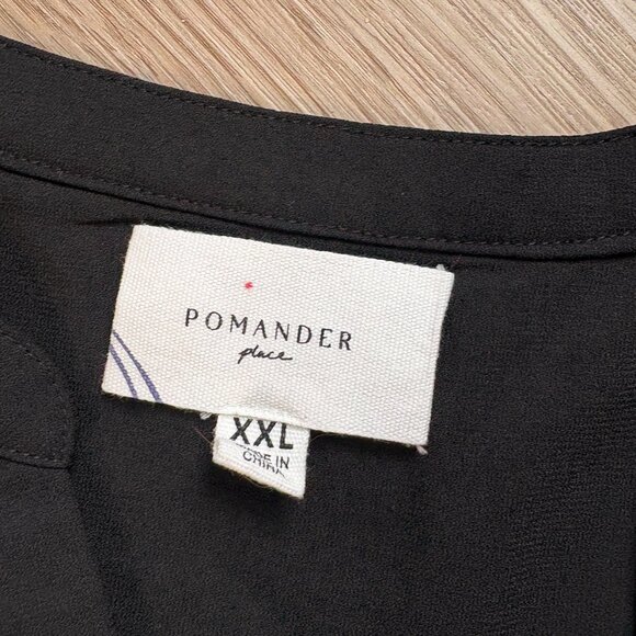 Tuckernuck Kenzo Dress black crepe size XXL tiered swing mini long sleeve - Picture 5 of 7